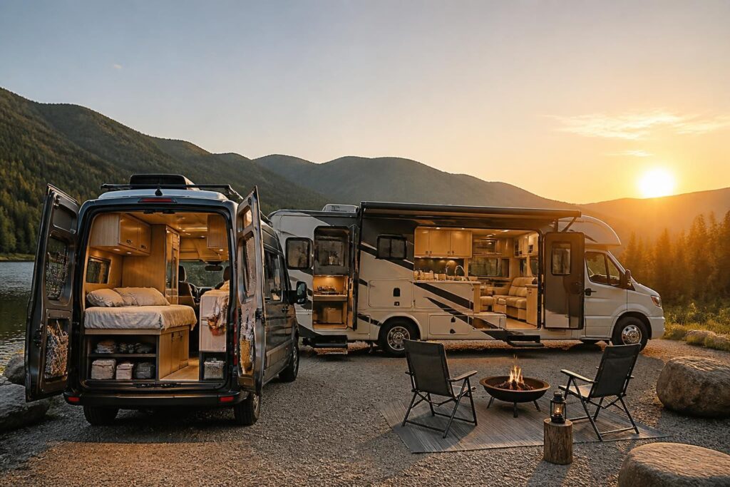 découvrez notre guide complet pour aménager votre van ou choisir le camping-car idéal et profitez pleinement de votre évasion motorisée.