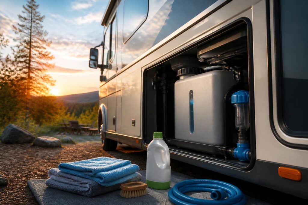 découvrez comment choisir le réservoir idéal pour votre camping-car et apprenez à l'entretenir correctement pour garantir des voyages en toute autonomie et sérénité.